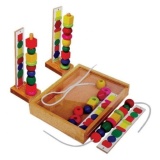 Đồ chơi gỗ - xếp chuỗi hạt c060