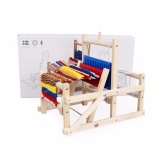Đồ chơi máy dệt len mini thủ công DIY bằng gỗ