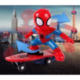 Đồ chơi người nhện lướt ván phát nhạc có đèn, Do choi spider biet di co den phat nhac
