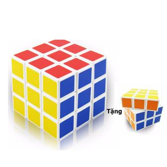 Đồ chơi phát triển kỹ năng Rubik 3x3x3 tặng kèm 1 bộ rubik 3x3x3 nhỏ  