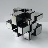 Đồ chơi Rubik Qiyi Mirror Magic 3x3x3 - Bạc - Tặng dầu bôi trơn + chân đế rubik