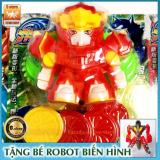 Đồng hồ đeo tay đồ chơi kèm đĩa mô hình Robot cho bé + Tặng kèm Robot biến hình 2 in 1