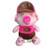 Gấu bông heo đội nón cao cấp cao 50cm