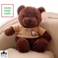 Nơi Bán Gấu Bông Teddy Áo Len Cao Cấp Khổ Vải 60cm Cao 40cm – GB04 – Gấu Teddy Nhập Cao Cấp