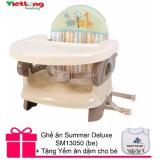 Ghế ăn summer deluxe sm13050 + tặng yếm ăn dặm cho bé