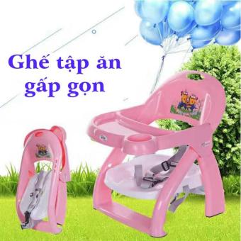 Ghế Tập ăn Gấp Gọn Cho Trẻ Em (Hồng ) July 2018 - 4 Ghế tập ăn gấp gọn cho trẻ em (Hồng ) - 4