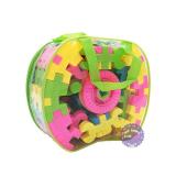 Giỏ đồ chơi lắp ráp xếp hình 72 mảnh ghép 3272, chất liệu từ nhựa PP an toàn cho bé, màu sắc sống động chân thật
