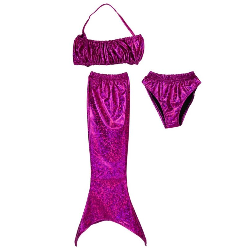 Nơi bán Girls Kids Tail Swimmable Swimwear Bikini Set Swimming Costume
Swimsuit (Rose Red) - intl
