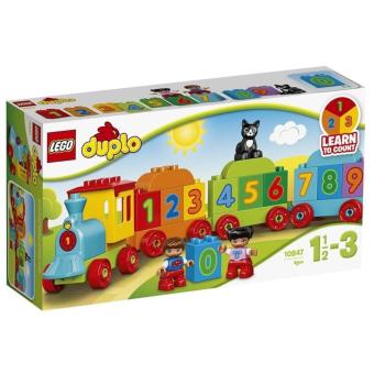 Hộp LEGO Duplo 10847 tàu lửa học số mới 23 chi tiết  