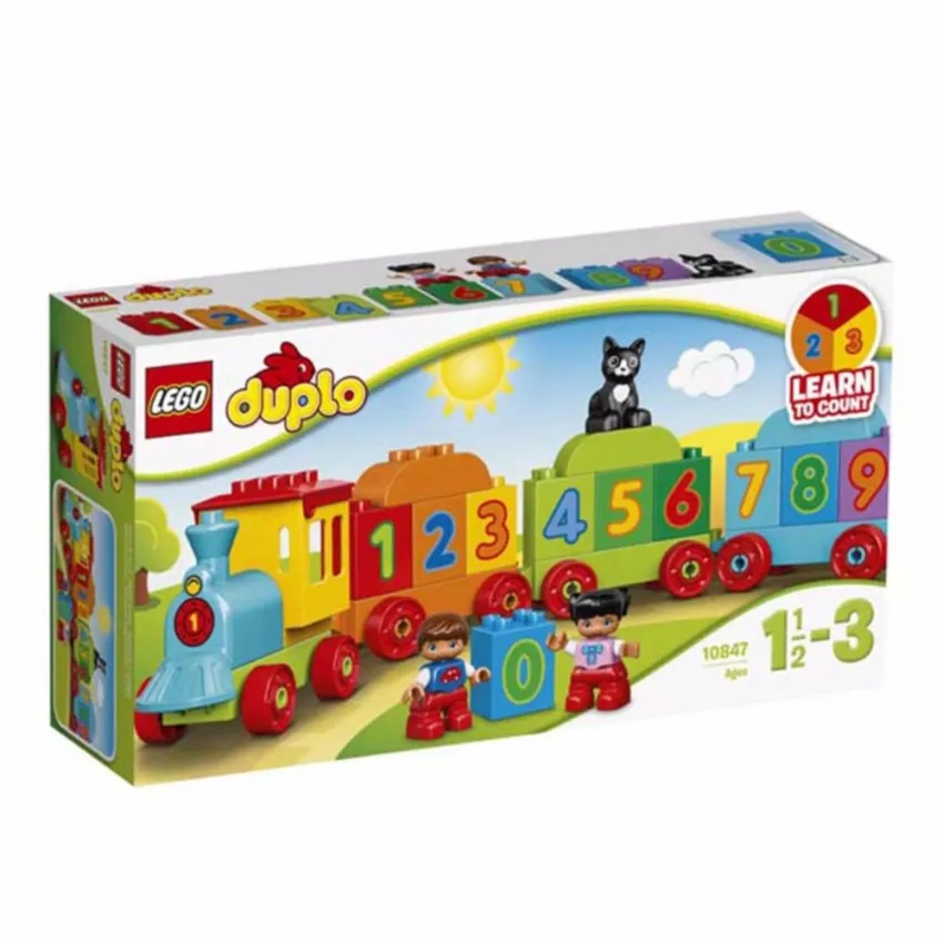 Hộp LEGO Duplo Tàu Lửa Học Số Mới 10847