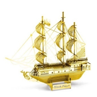 Hình ảnh KAIXIN 632G Laser Etching Steel Model 3D JIGSAW PUZZLE Gold - intl