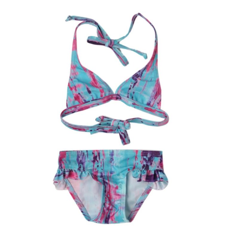 Nơi bán Kids Girls Floral Bikini Soft Beach Pool Swimwear Outfit - intl