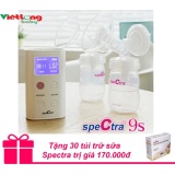 Máy hút sữa spectra 9s hút đôi + tặng 30 túi trữ sữa spectra trị giá 170.000đ
