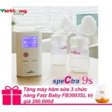 Máy hút sữa spectra 9s hút đôi + tặng máy hâm sữa 3 chức năng fatz baby fb3003sl trị giá 290.000đ