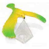 Mô hình chim thăng bằng 14cm vàng xanh dương