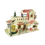 Mô hình lắp ráp 3D bằng gỗ sấy - The Coffee House