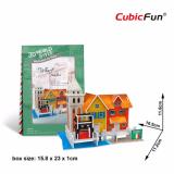 Mô hình sa bàn cubic fun 3d bằng giấy cứng: nhà wharf của nước ý