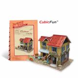 Mô hình sa bàn Cubic Fun 3D bằng giấy cứng: Quán cafe của người Việt Nam