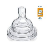 Núm ti Avent có lượng sữa chảy nhanh - 4 lỗ 6m+