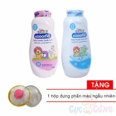 Phấn ngừa rôm sẩy Kodomo 160g + Phấn dưỡng ẩm Kodomo 160g Tặng Hộp đựng phấn