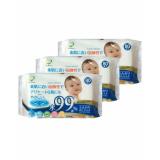 Set 3 gói giấy ướt 80 tờ cho bé- Hàng Nhật nội địa