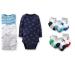 Set 4 bộ bodysuit carter's dài tay kèm 6 đôi tất