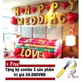 Set bóng cưới trang trí phòng tân hôn