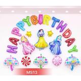 Set bóng trang trí sinh nhật công chúa elsa cho bé