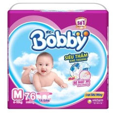 Giá Sốc Tã giấy Bobby siêu mỏng M76   Lazada