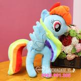 [HCM]THÚ BÔNG NGỰA PONY RAINBOW DASH XANH (30cm) + TẶNG TÚI QUÀ