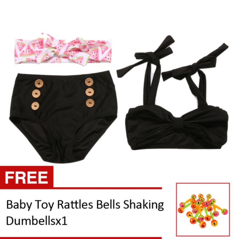 Nơi bán Toddler Kids Baby Girls Tankini Bikini Swimwear Bathing Suit(Buy
One Get One Freebie) - intl
