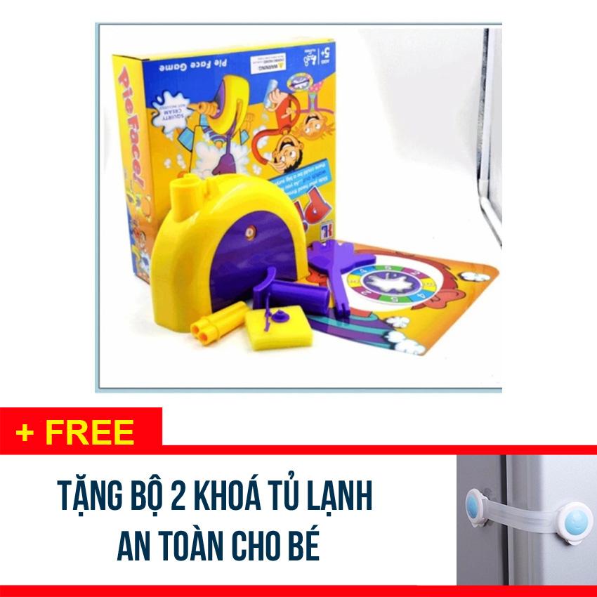 Trò chơi giải trí Pie Face Game - Tặng bộ 2 khoá tủ lạnh an toàn cho bé - HPSP
