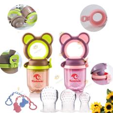 Trang bán Túi nhai ăn dặm hình con gấu Kichilachi + Tặng 3 núm nhai size S,M,L và dây kẹp ngộ nghĩnh