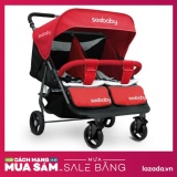 Xe đẩy đôi an toàn cho bé Seebaby T22 (Đỏ)