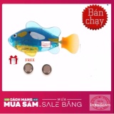 (xem video)Đồ chơi cá tự bơi trong nước Robo Fish (giao màu ngẫu nhiên) +tặng 2 viên pin