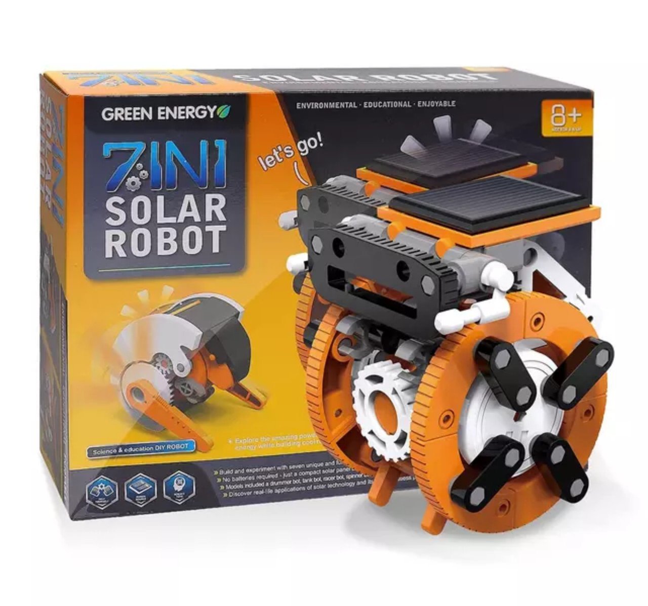 Robot solar 7 in 1 chạy pin năng lượng mặt trời