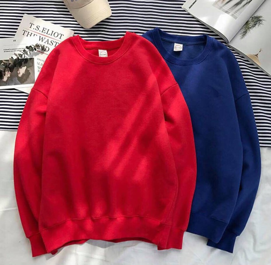 Áo Sweater Nỉ Chui Trơn Nhiều Màu Sắc Lựa Chọn Thu Đông 2020