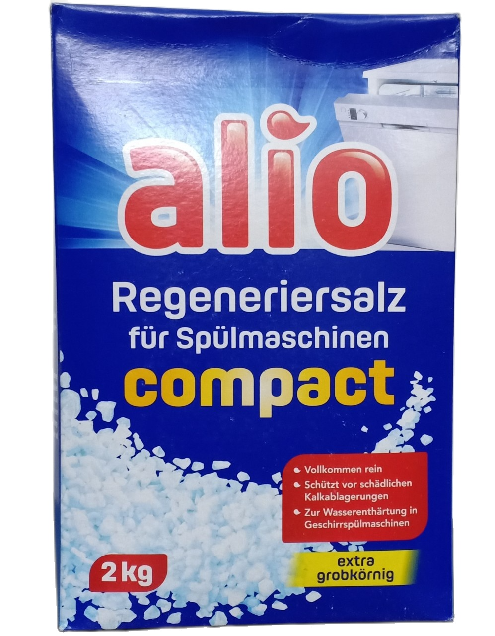 Muối Làm Mềm Nước Alio 2kg ,Muối Rửa Bát Dùng Cho Máy