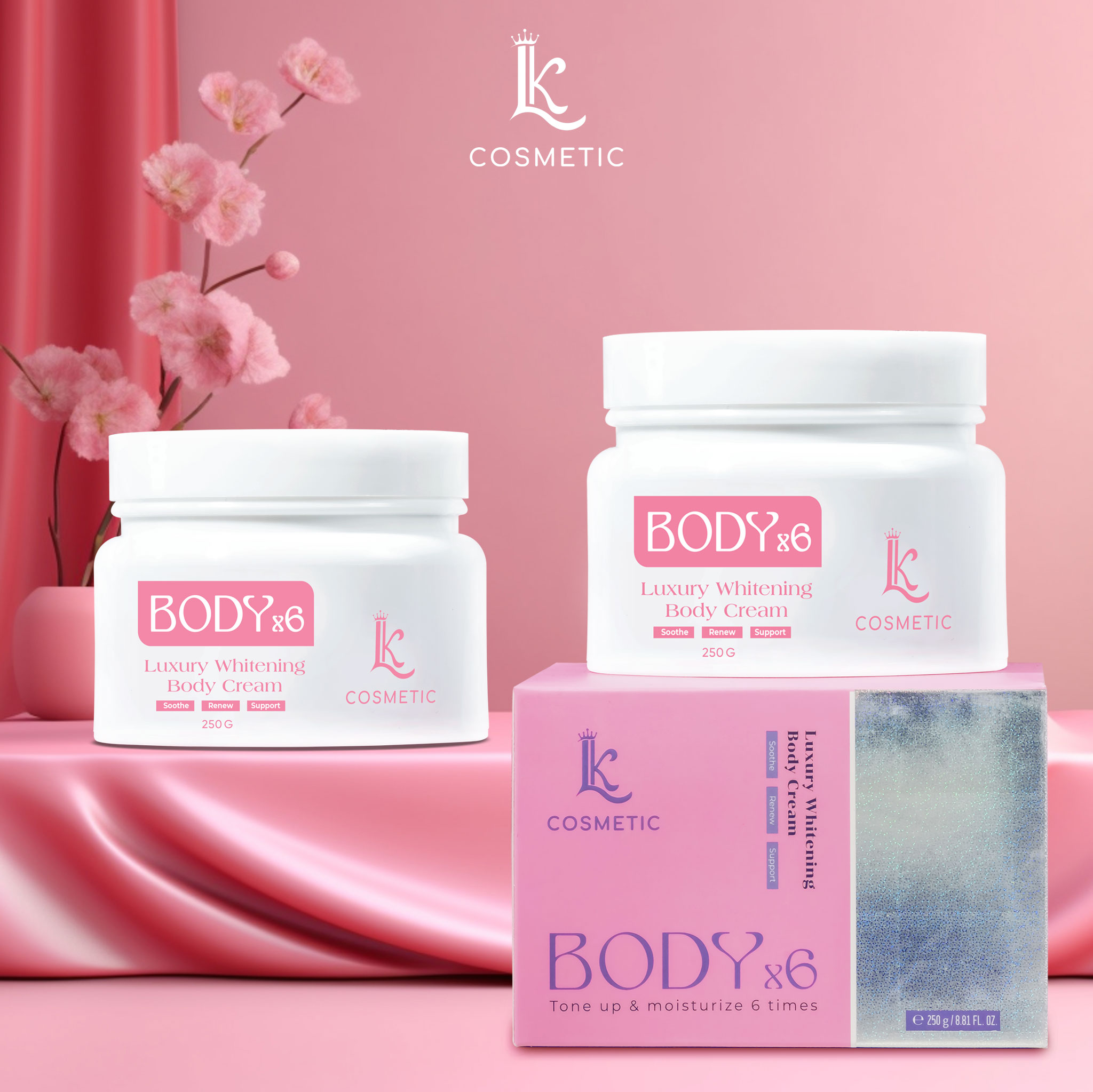 Combo 2 - Kem Body x6 Luxury Whitening