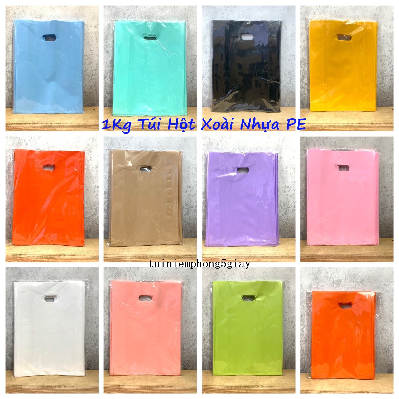 Chất liệu nhựa pe bóng mịn – dẽo dai – giá xưởng – 5 giây