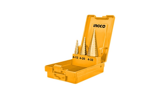 Bộ 3 mũi khoan chóp nón ingco aksds0301