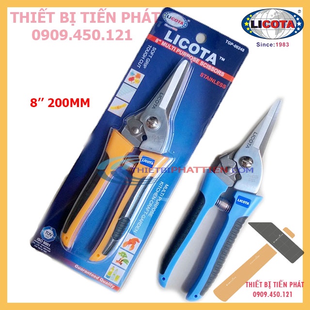 Kéo tỉa cây cắt cành licota đầu thẳng tgp-00248 siêu bền siêu bén