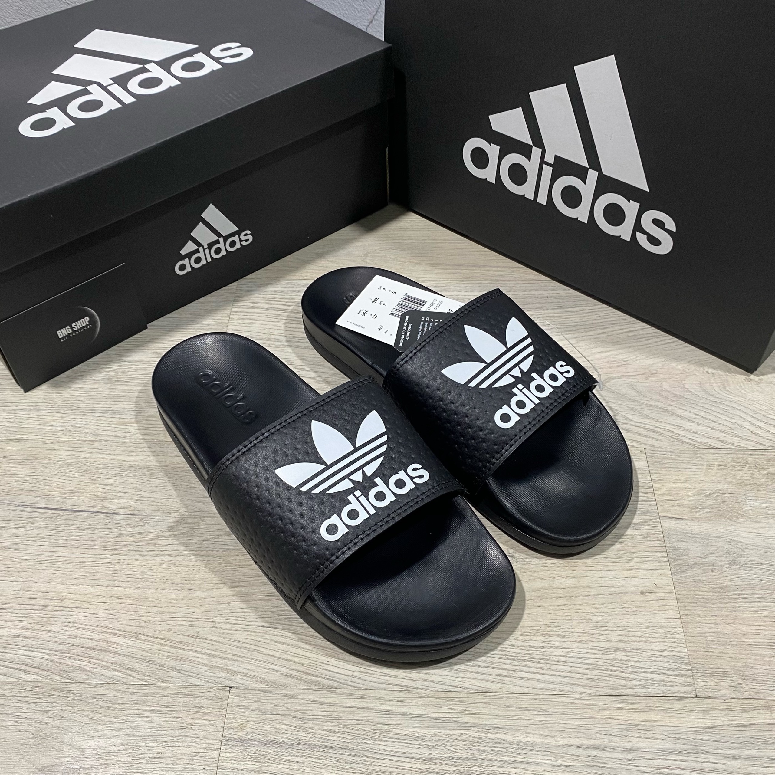 Dép Adidas Adilette Comfort Ba Lá - Dép quai ngang đế mềm, cloudfoam, full box