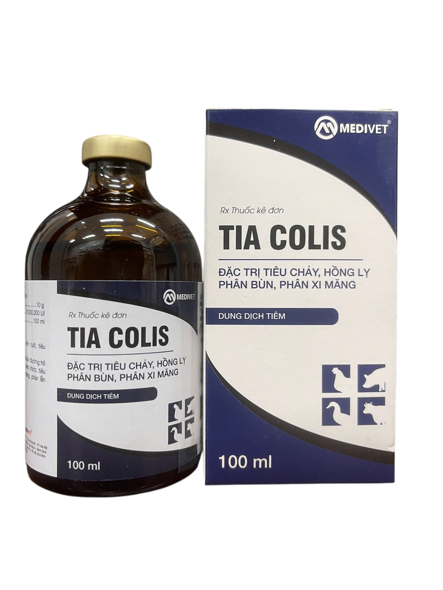 Tia Colis Treats Acute Diarrhea, Feces, Cement-Like Feces and Joints in Animals. Tiacolis Bottles Are 20ml and 100ml.