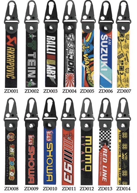 [HCM][ Tặng Móc Tròn ] Móc khoá dây đeo cao cấp LOGO T12