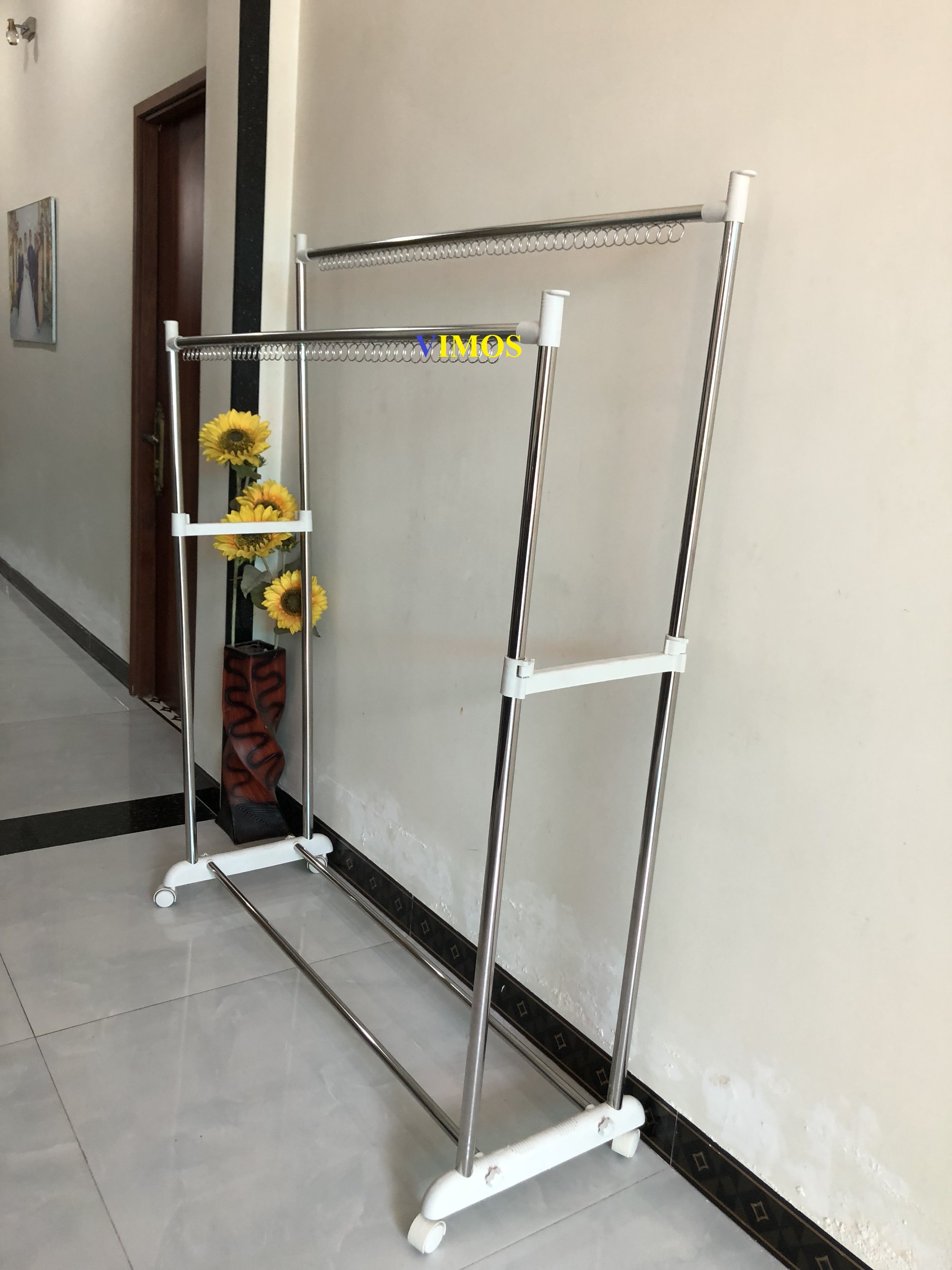 Sào phơi đồ, giàn phơi quần áo inox có khoen VIMOS