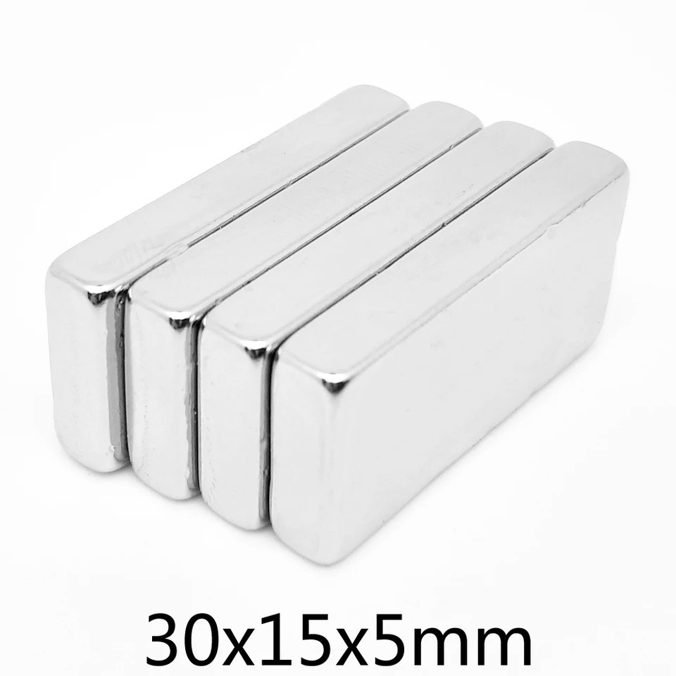 Nam châm đất hiếm kích thước 30x15x5mm hút siêu khỏe