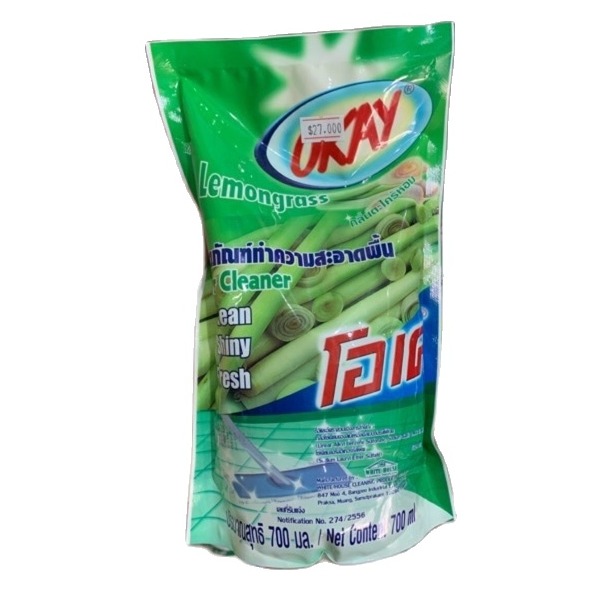 Nước lau sàn okay thái lan, túi 700ml