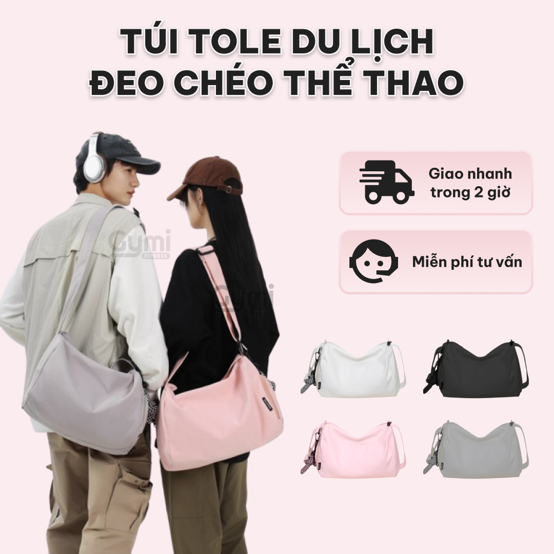 Túi Tole Du Lịch Đeo Chéo Thể Thao Kèm Ngăn Để Giày / Chống Thấm Nước / Thời Trang Nam Nữ