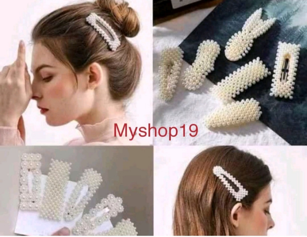 Kẹp tóc đính hạt cho bạn gái